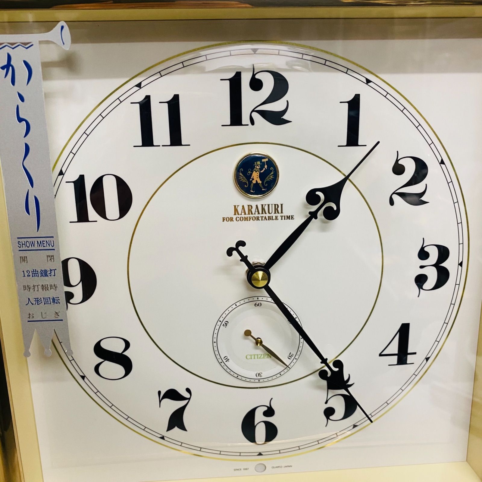 希少　完動品　シチズンカラクリ時計　KC2664話　王様とピエロ Yahoo!オークション - 【現状品】CITIZEN KARAKURI 王様とピエロ