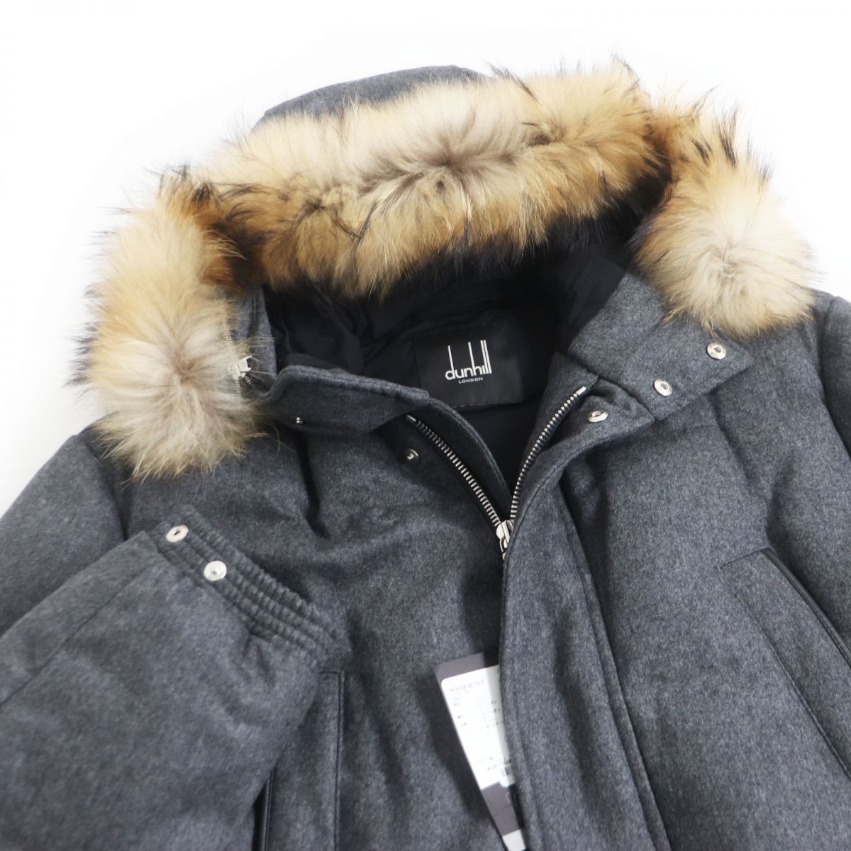 未使用品□dunhill/ダンヒル BH245K321 ウール カシミヤ混 ラクーン 