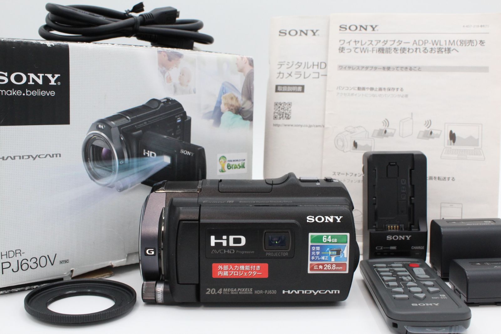 Sony HDR-PJ630 ハンディカム 充電器ナシ 【公式通販】