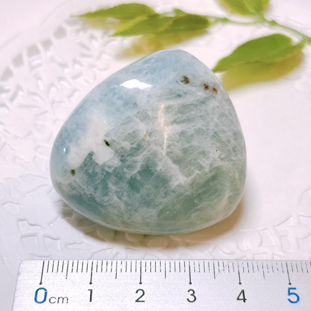 【E15740】アクアマリン　ペブル　磨き石　緑柱石　ブラジル　Aquamarine