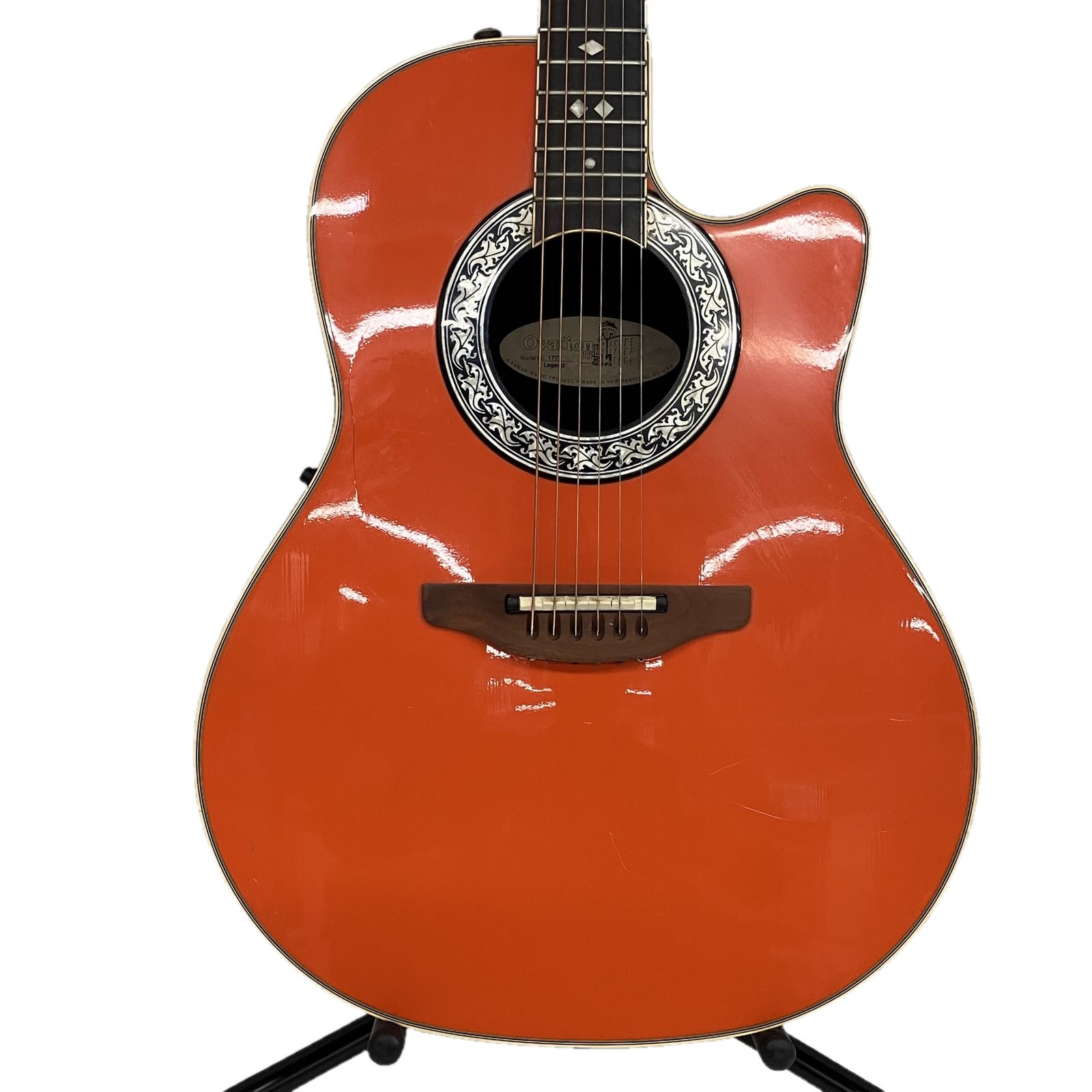 Ovation Legend 1777 Red Stains オベーション レッドサテン エ コ ギター 弦楽器 訳あり S10517333