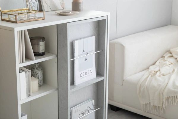 本棚 幅71cm スライド棚 おしゃれ ディスプレイ ラック 収納棚