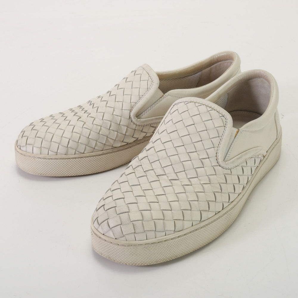 ボッテガヴェネタ イントレチャート 編み込みスニーカー ローカット メンズ BOTTEGA VENETA ボッテガヴェネタ イントレチャート スエード