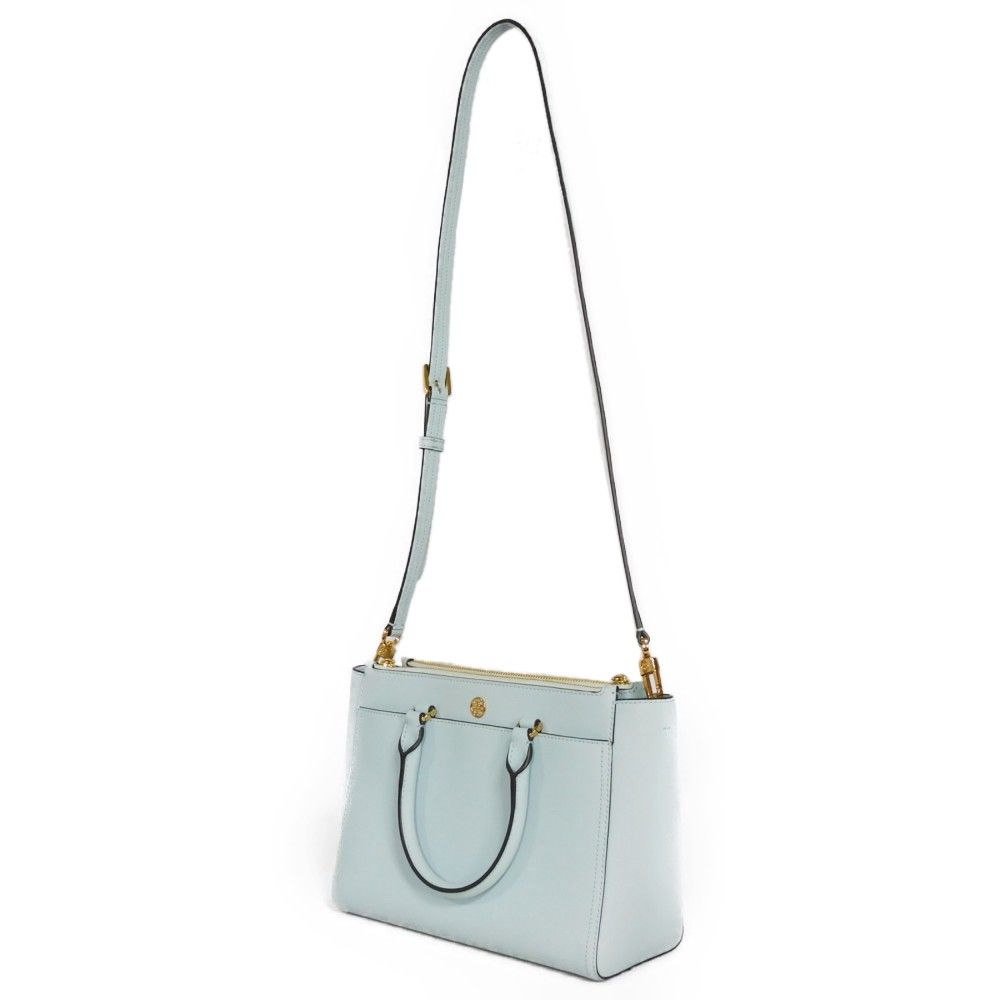 トリーバーチ ロビンソン スモール ダブルジップ トート ハンドバッグ