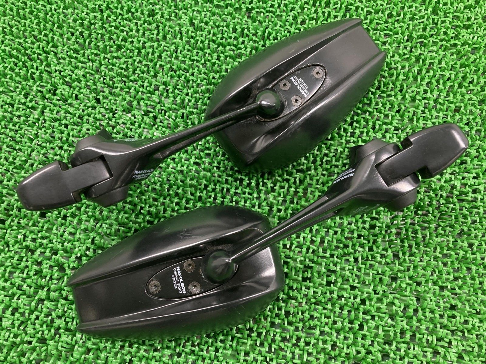 ナポレオン製XJR1300 ミラー 左右 社外 バイク 部品 タナックス TANAX RP01J RP03J シャークミラー4 パープルレンズ 62