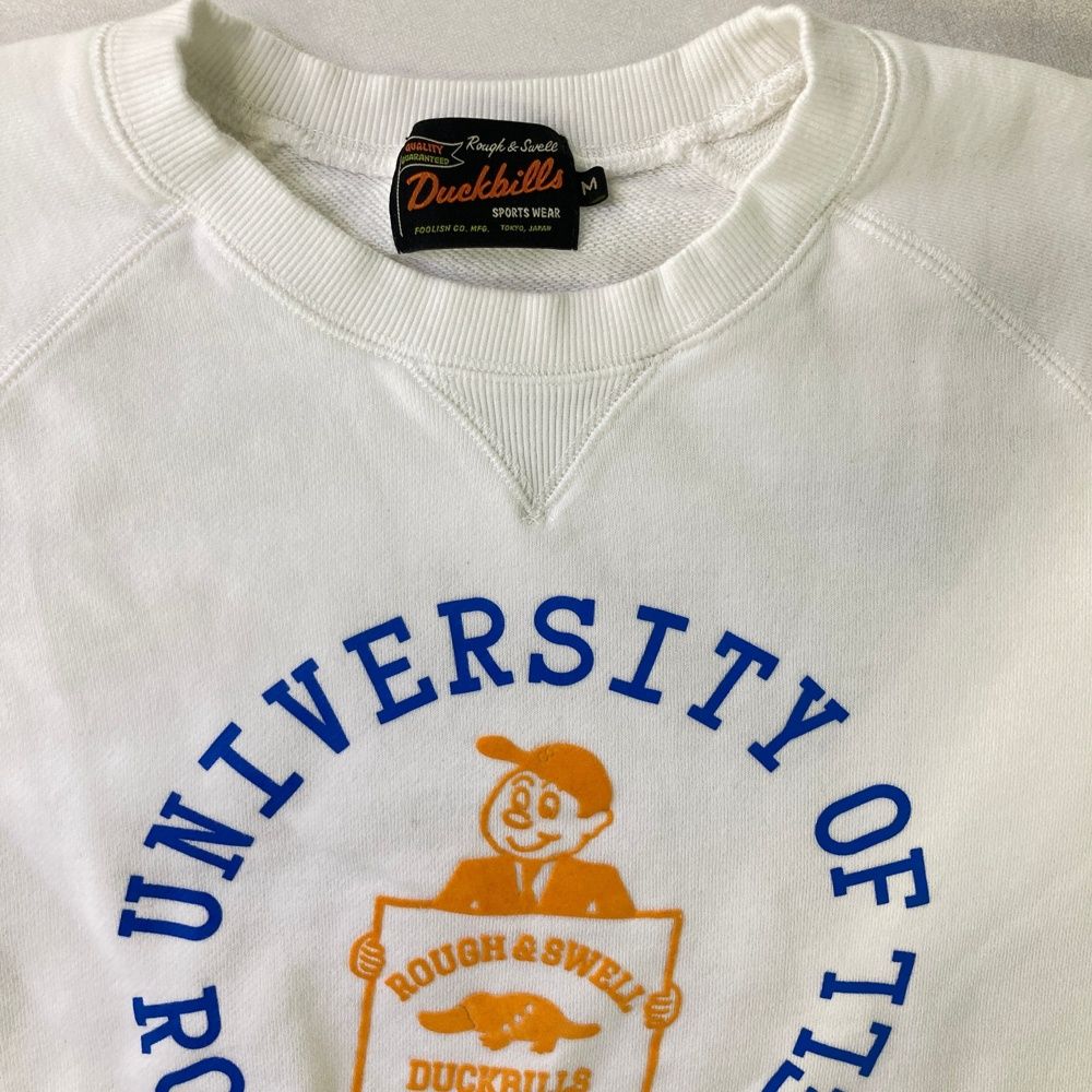 品質を保証! サイズ M ROUGH-SWELL ラフアンドスウェル モデル 半袖スウェットトレーナー プルオーバー ホワイト系 240101522174 ゴルフウェア メンズ ストスト アイテム入荷！