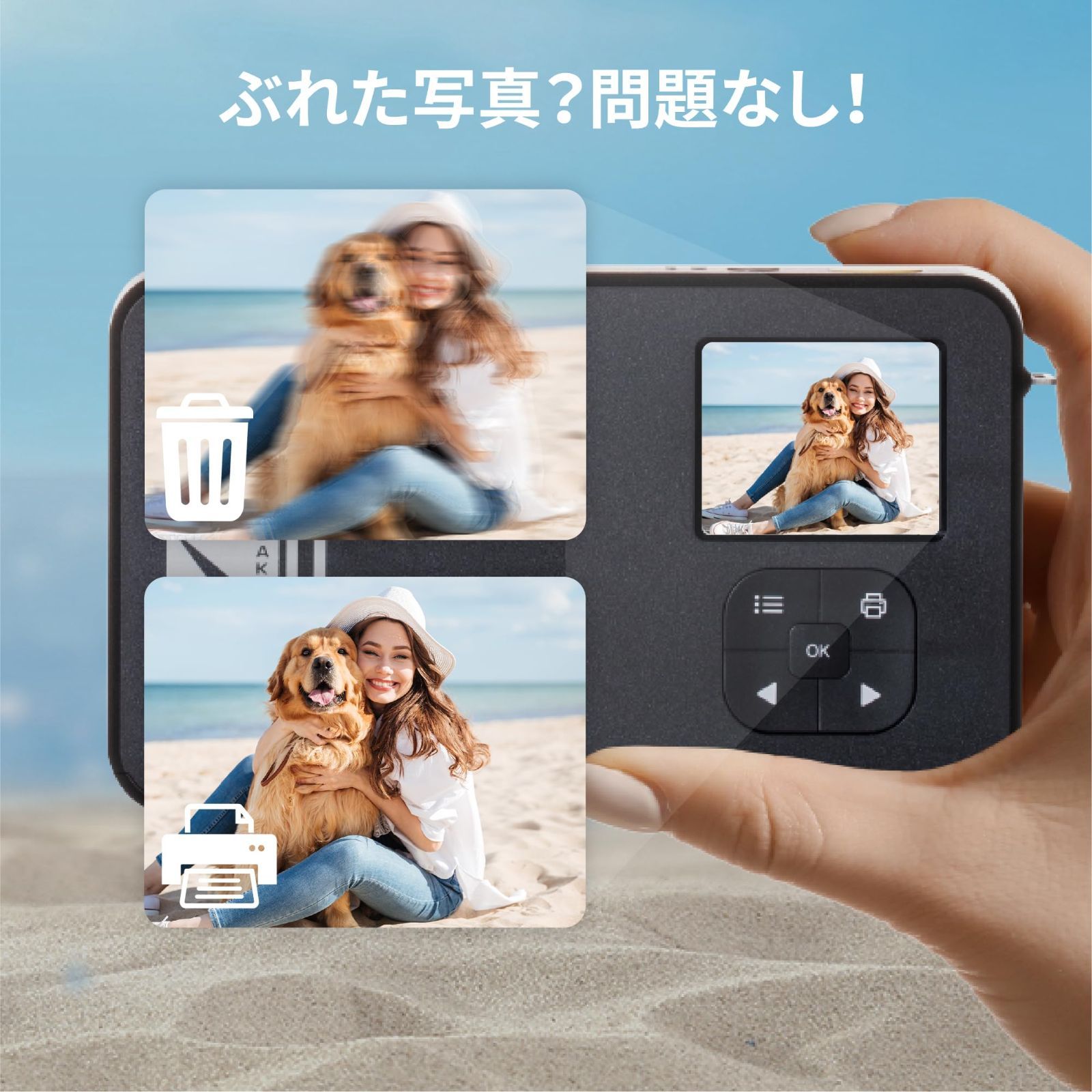 数量限定】2 レトロ Shot 4PASS Mini KODAK 2-in-1インスタントカメラ＆フォトプリンター(53x86cm)＋カメラ本体8枚入り+60枚バンドル、イエロー  コダック - メルカリ