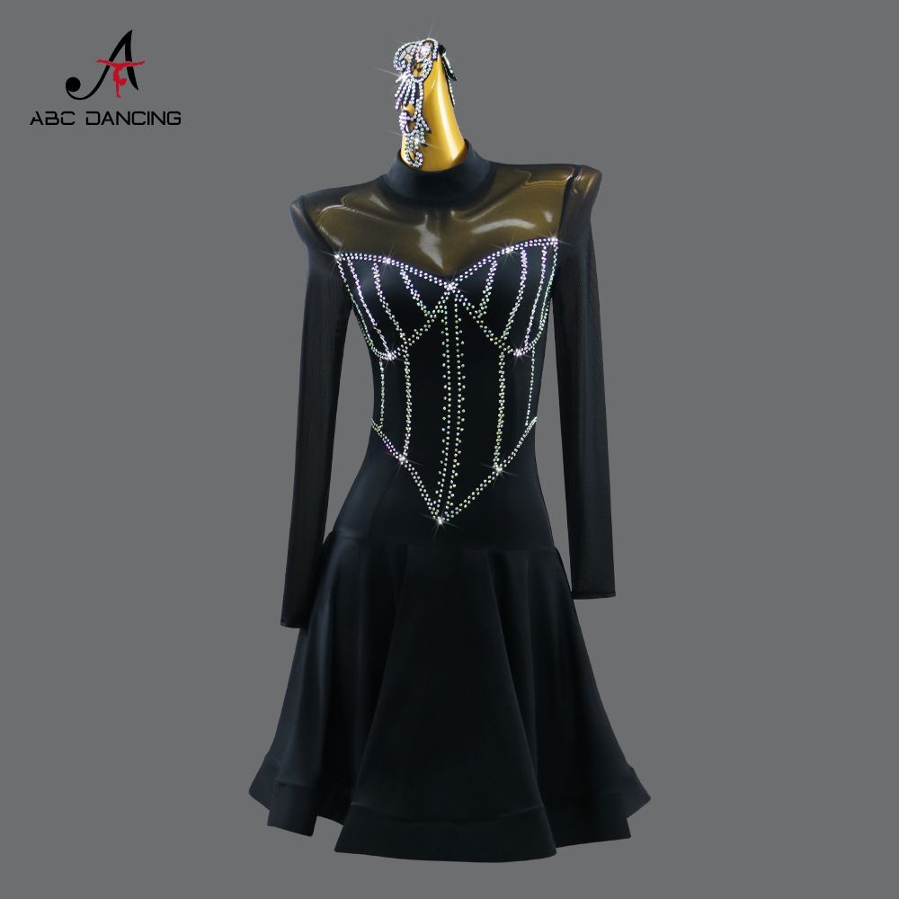 感 社交ダンス ドレス レディース 競技用 ステージ 舞台衣装 発表会 ダンスウェア ラテン サンバ ルンバ チャチャ ワルツ タンゴ モダンダンス パーティー 演出服 フラメンコ ベリーダンス フォーマルドレス P-82