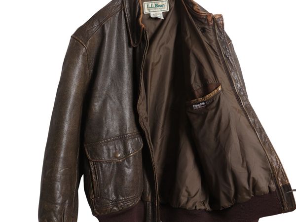 A2タイプ　フライトジャケット（エルエルビーン） Deadstock L エルエルビーン A-2 レザージャケット Thinsulate