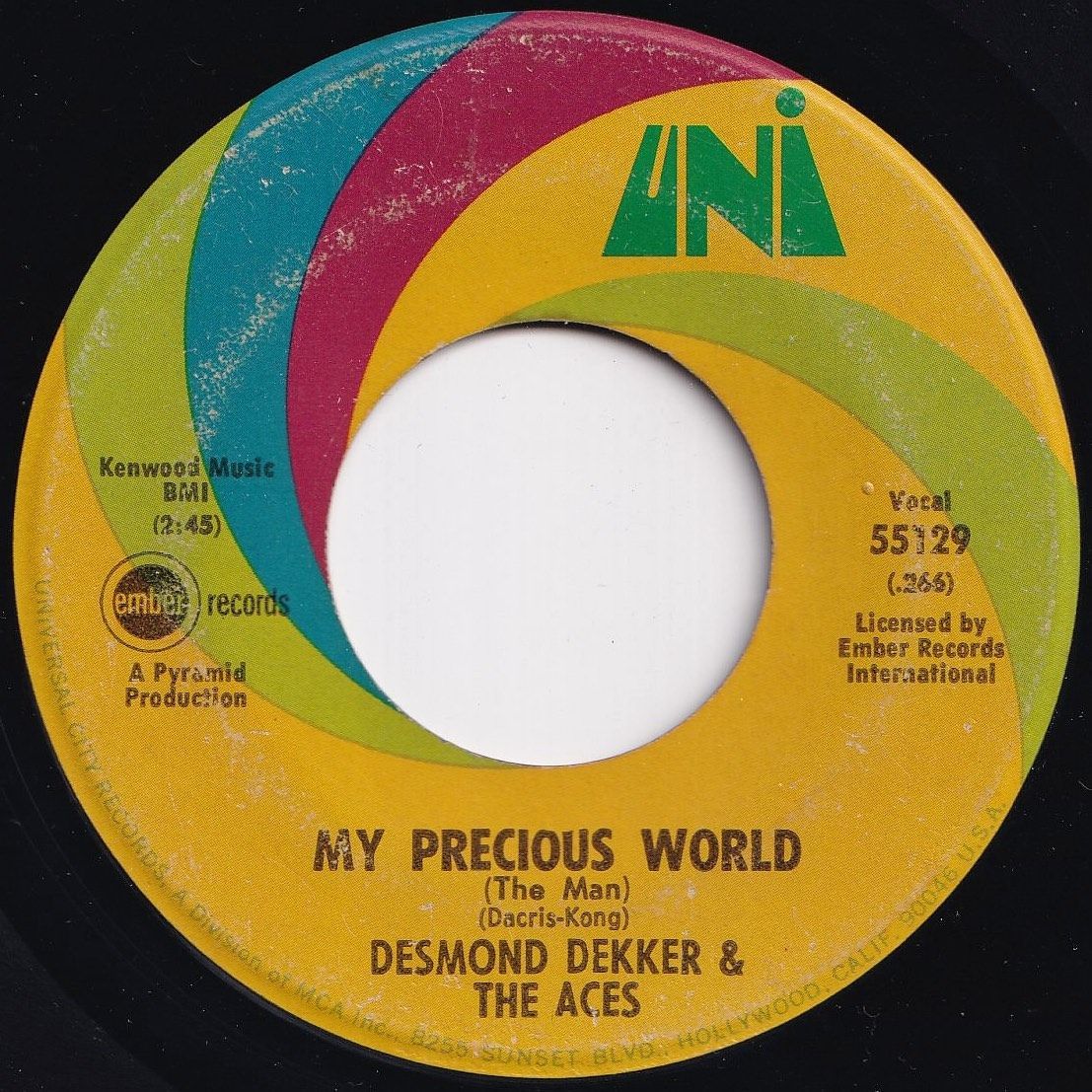 Desmond Dekker & The Aces Israelites / My Precious World (The Man