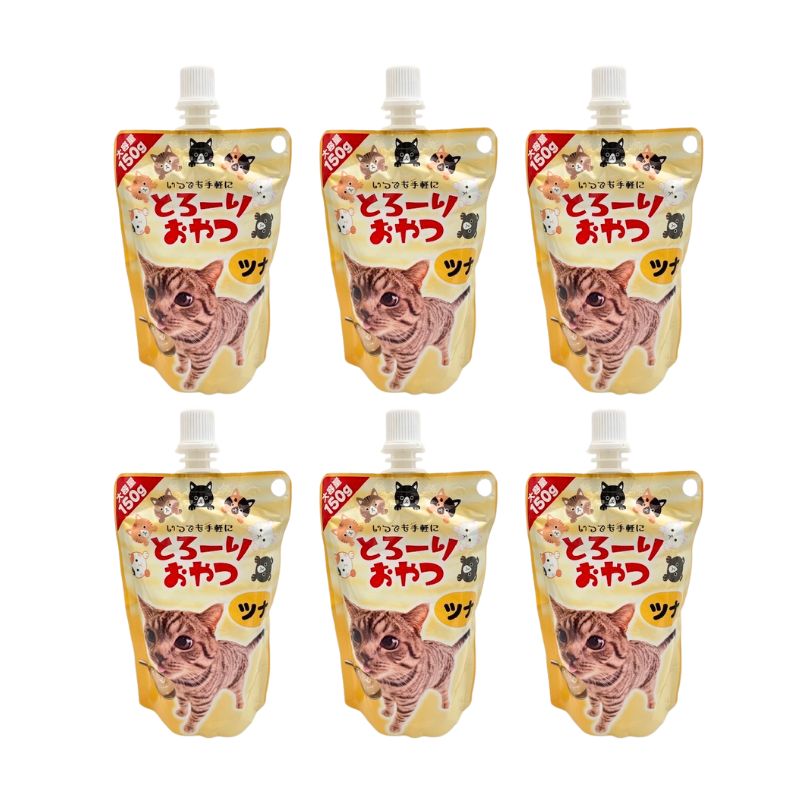 送料無料 とろーりおやつ ツナ 150g×48 キャットフード 猫用フード 大容量 多頭飼い
