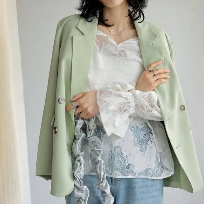 ブラウス レディース シャツ シアーブラウス バルーン袖 レース 花柄 シースルー サイドスリット Vネック トップス 長袖 おしゃれ ブラウス レディース シャツ シアーブラウス バルーン袖 レース