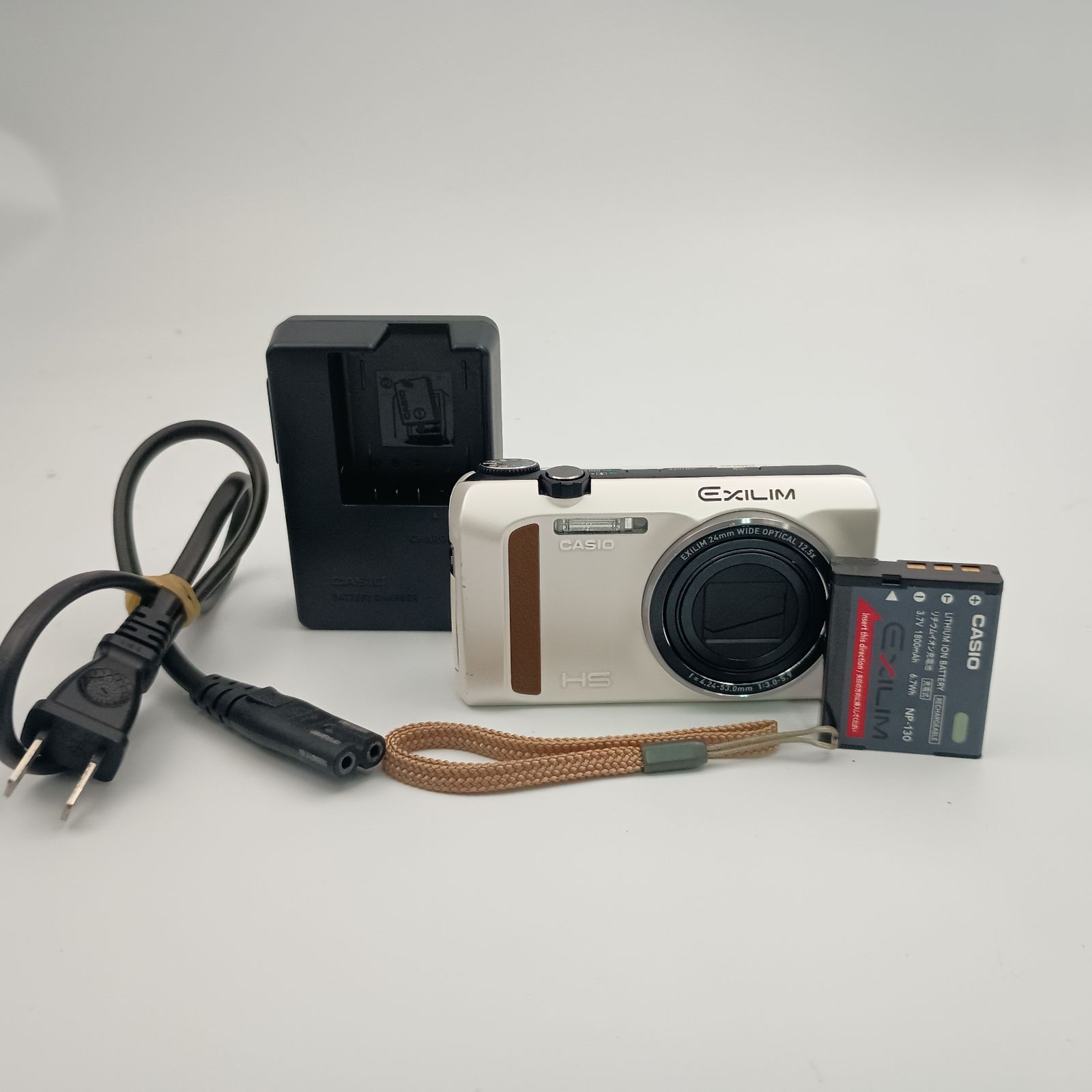 CASIO EXILIM EX-ZR400 Compact DIGITAL Camera WHITE 白 カシオ