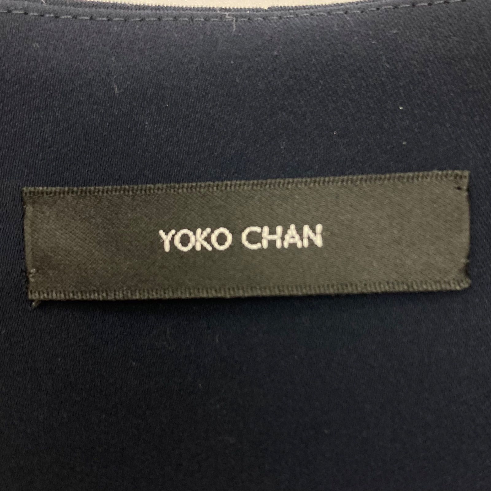 YOKO CHAN ヨーコチャン ノーカラーパールジャケット ノーカラー