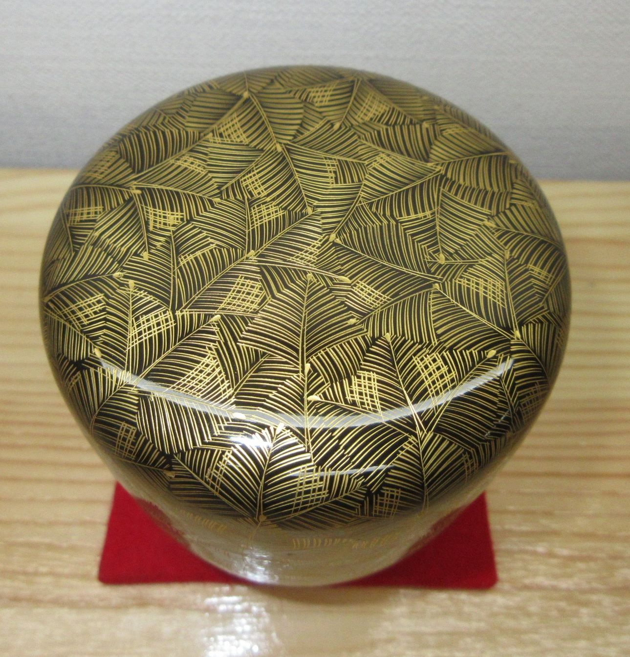 逢絢亭 茶道具 大棗 輪島塗 沈金彫り 表千家流書付 前志芸男 共箱入り