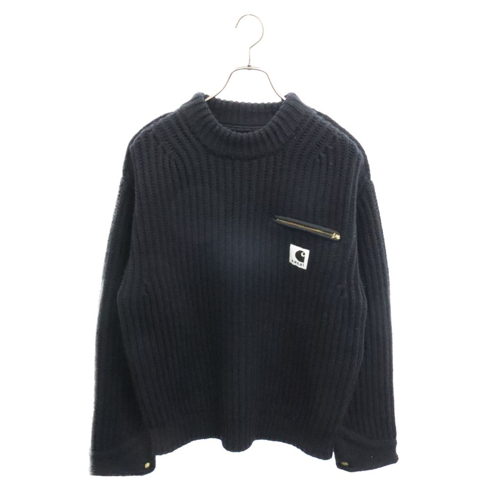 Sacai (サカイ) 23AW × Carhartt WIP Knit Pullover Detroit  