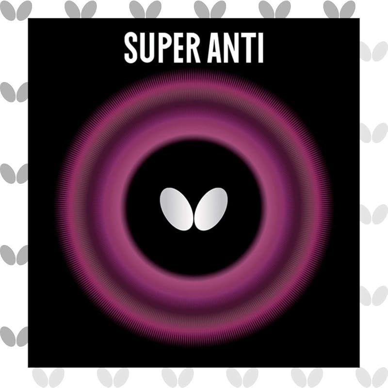 バタフライ(Butterfly) 卓球 ラバー スーパーアンチ 裏ソフト 守備用 (アンチ) 05030 ブラック 厚 SA19B 0