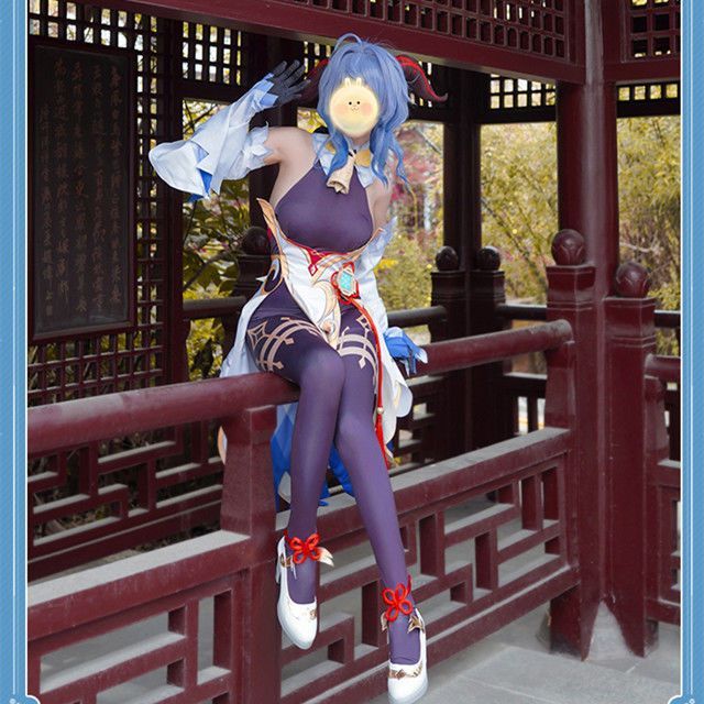 新品未使用 原神 甘雨 コスプレ衣装 豪華完全セット【ウィッグ