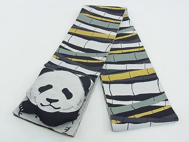 平和屋本店□極上 夏物 両面 半幅帯 渦 麻 逸品 DZAA3664kh5 突き抜け 