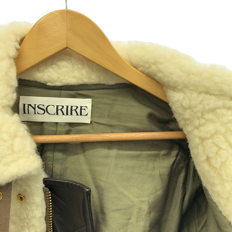 美品】 INSCRIRE / アンスクリア | レザー切替 チンストラップ  