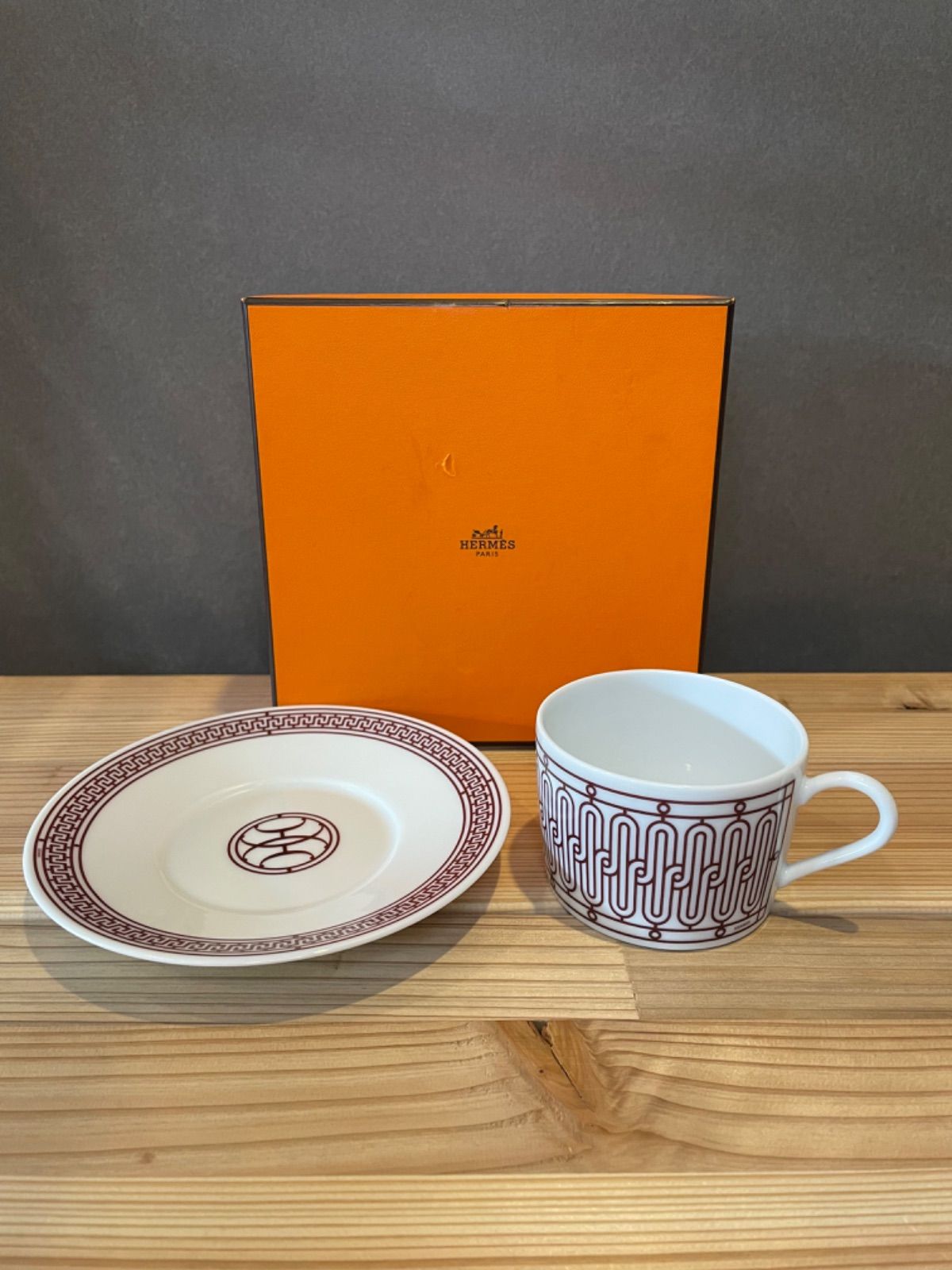 エルメス HERMES Hデコ ティーカップ・ソーサーセット コーヒーカップ 