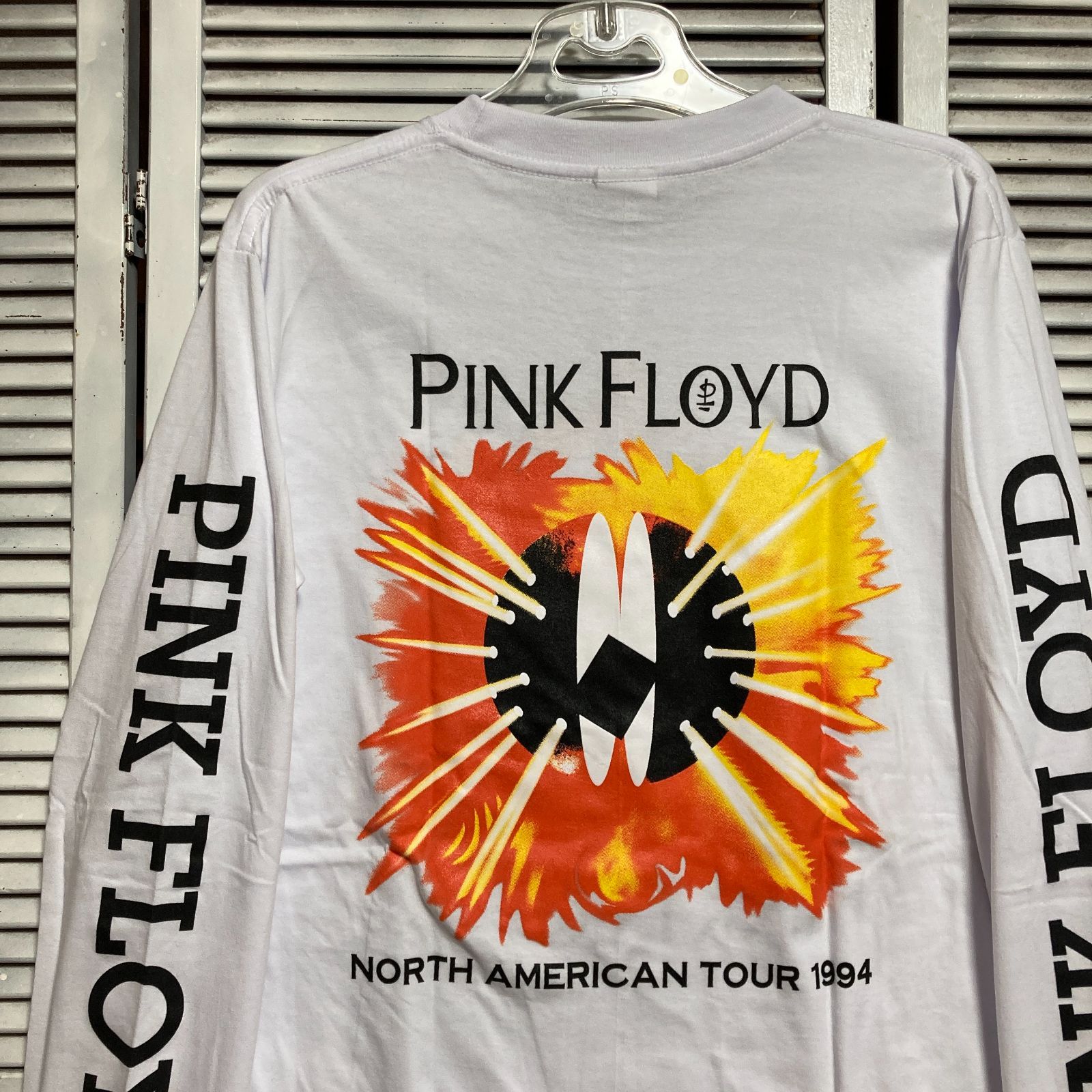 ピンクフロイド Tシャツ 七分丈 Lサイズ 80s USA製 PINK FLOYDピンクフロイド 七分袖 ラグラン バンドT