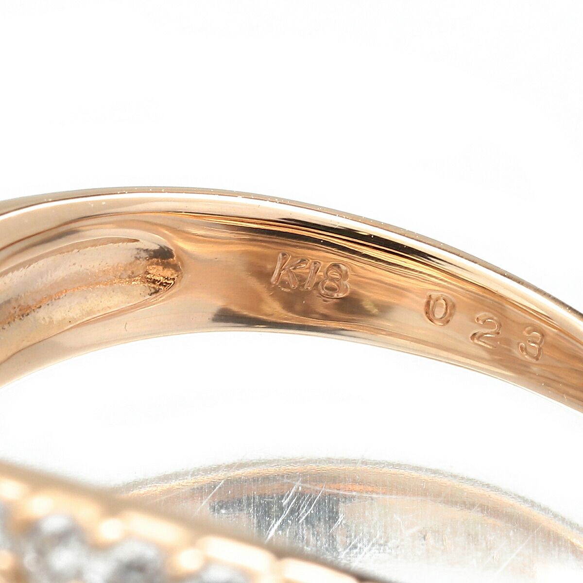 リング 指輪 ダイヤモンド 0.23ct K18 9号 中古 プレラブド 返品OK  