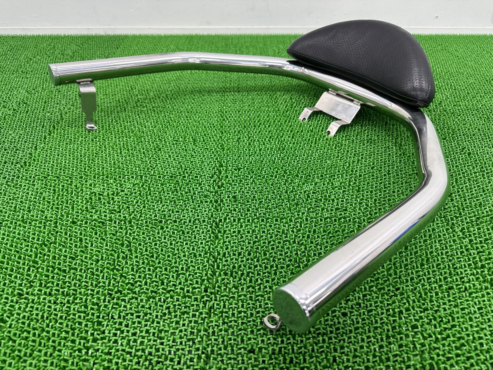 ウイルズウィン製スカイウェイブ250 グラブバー 社外 中古 バイク 部品 CJ44A CJ45A CJ46A バックレスト付 極太タンデムバー コケキズ無し