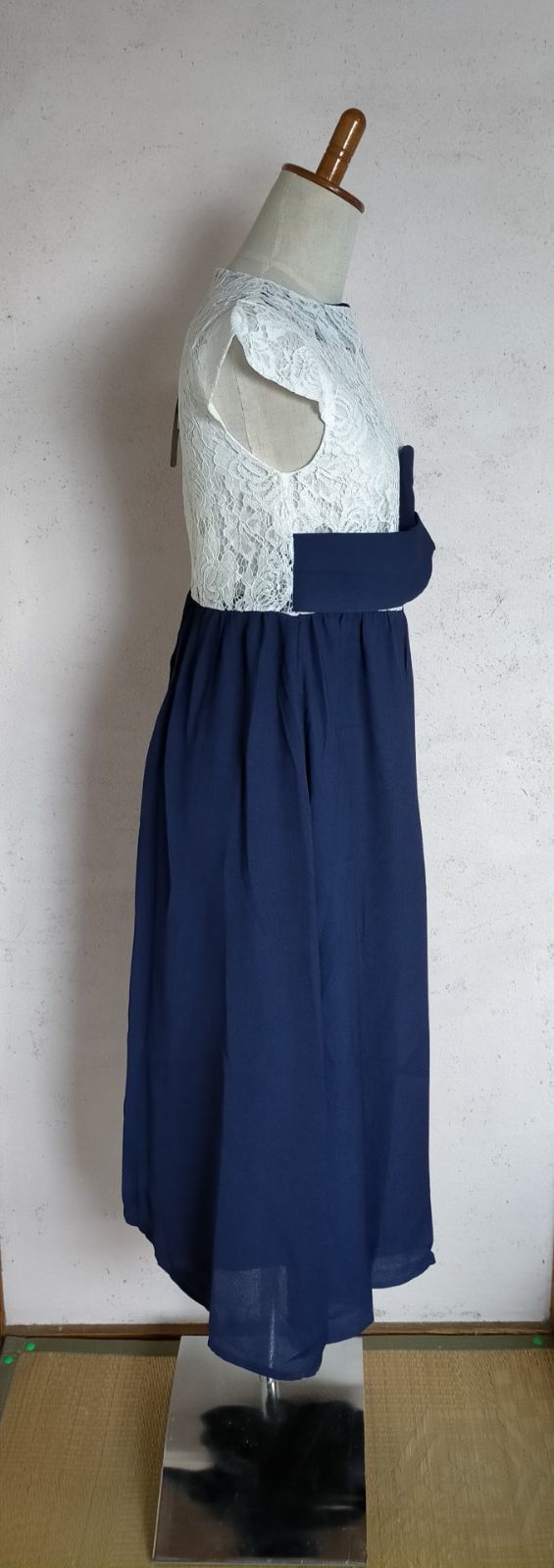 Merlot Plus レースドッキング ワンピース ドレス Mサイズ Agrodolores Com