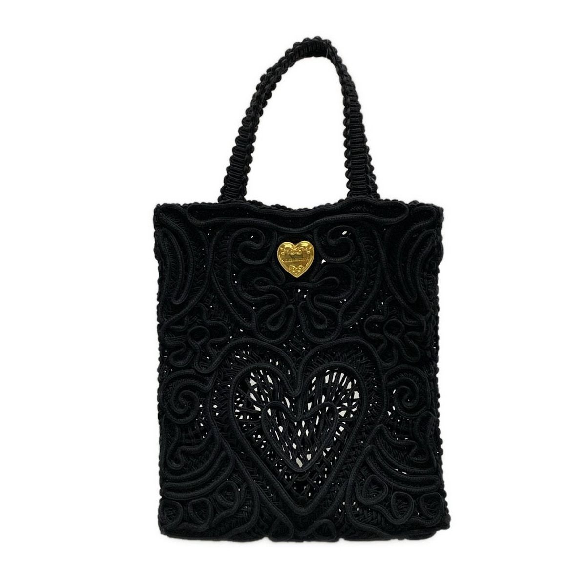 DOLCE-GABBANA ドルチェアンドガッバーナ トートバッグ ベアトリーチェ ショッピングバッグ スモール 黒