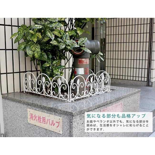 アイアンミニフェンス リーフ 10枚組 IPN-7238TG-10P STEELWINDOWSANDDOORS_COM