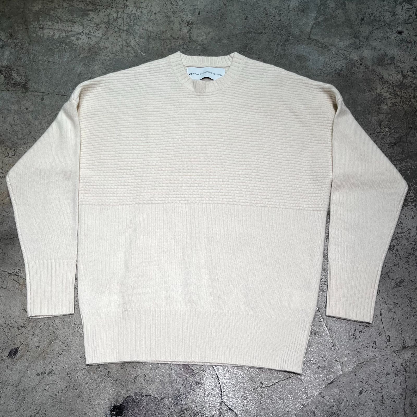 walenode　 ウェルノード　 クルーネック　カシミヤ　ニット　SIZE 1.wn20-9fw105-kw 【表参道t01】