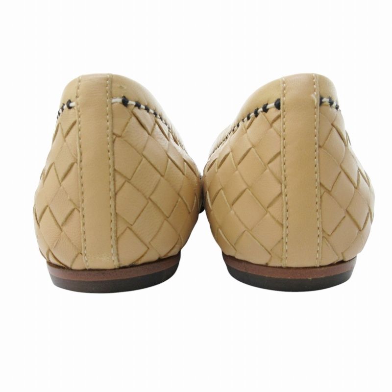 ボッテガヴェネタ　フラットパンプス　バレエシューズ　イントレチャート　22.5 ボッテガヴェネタ BOTTEGA VENETA バレエシューズ フラット