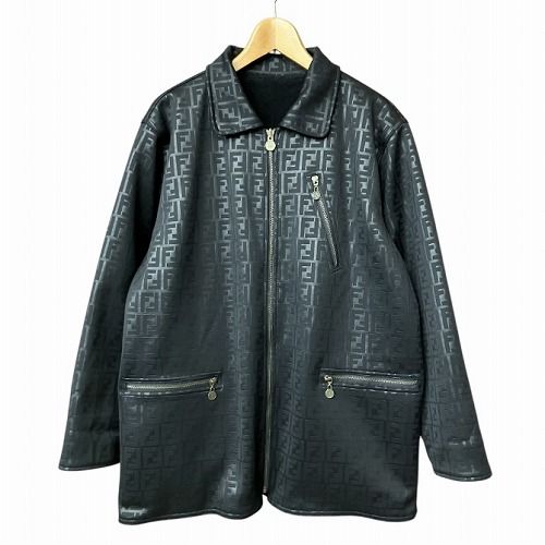 フェンディ FENDI JEANS 90S Vintage リバーシブル フリース ブルゾン 