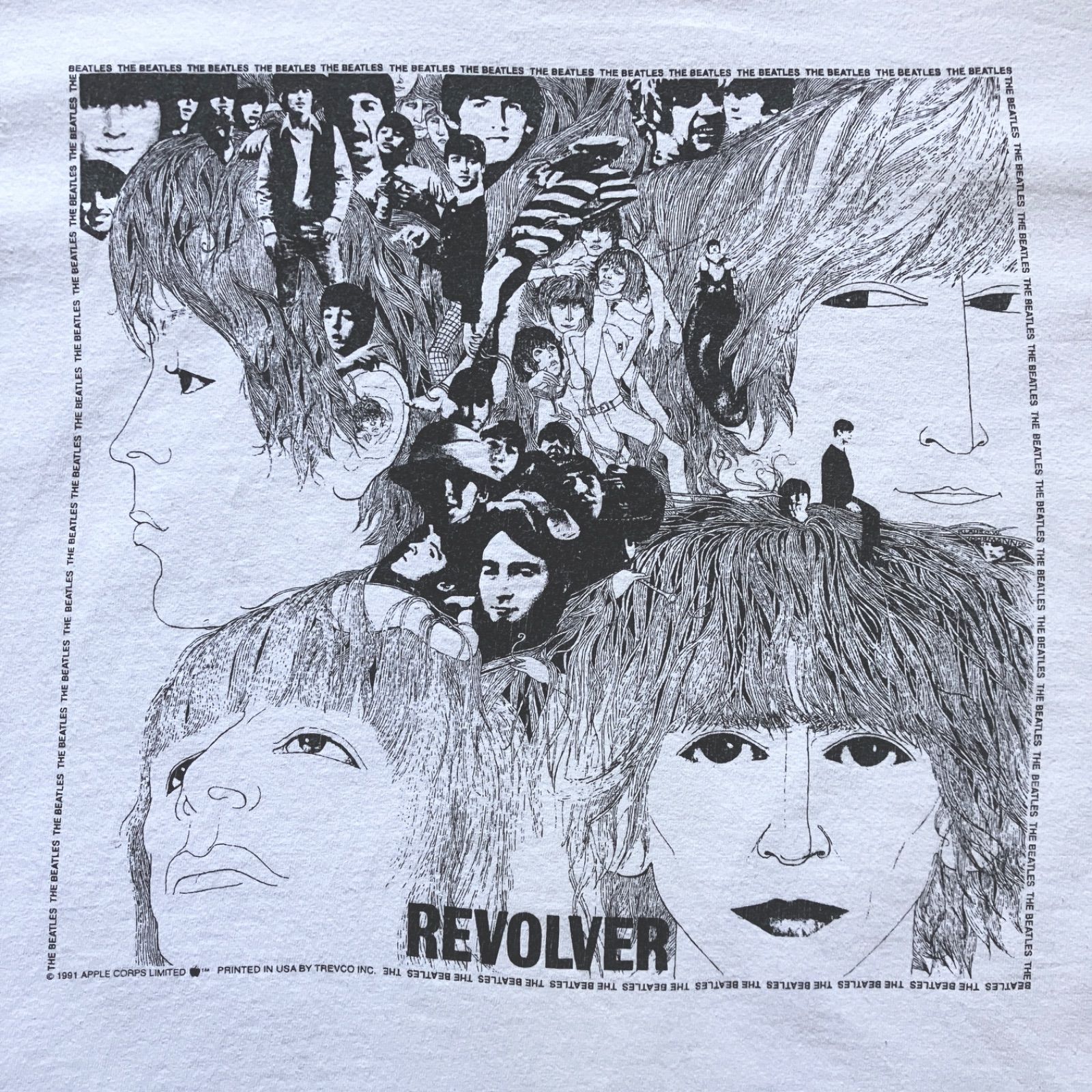 90s The Beatles "Revolver tee " 1991年 当時もの ビートルズ バンドT vintage