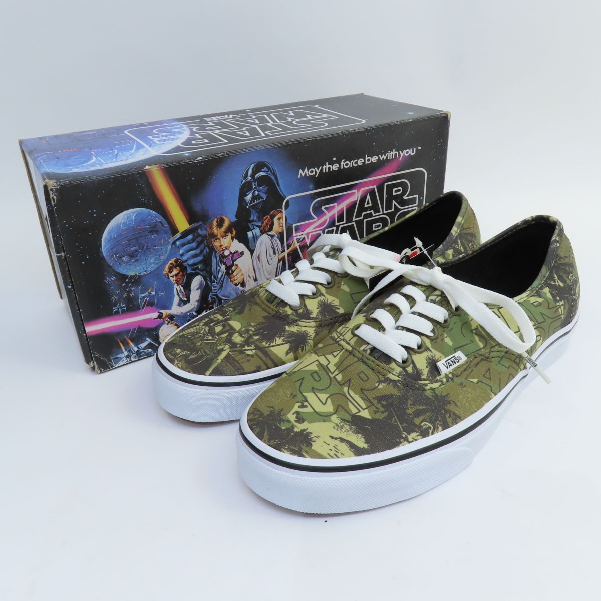 【未使用】VANS バンズ ×STAR WARS スター・ウォーズ オーセンティック Boba Fett Camo コラボ VN-0W4NDJH US9/27cm 箱有