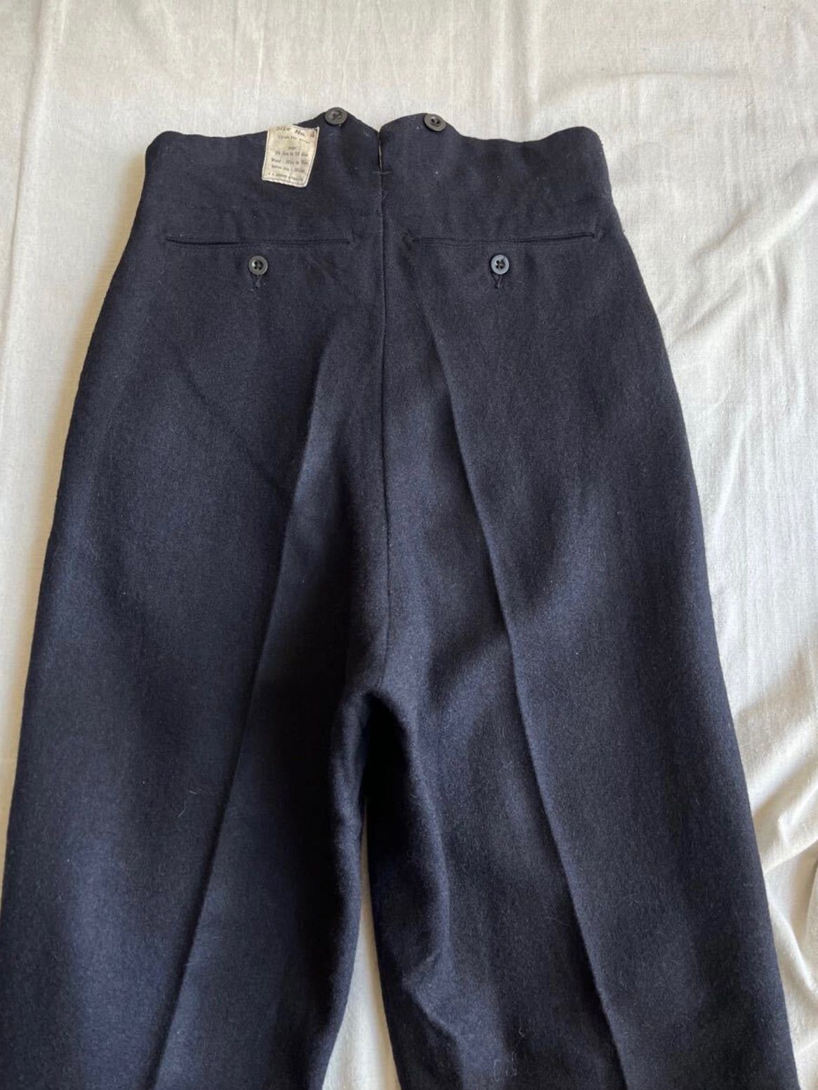 50s イギリス軍 ウール ドレス パンツ / 4 ネイビー