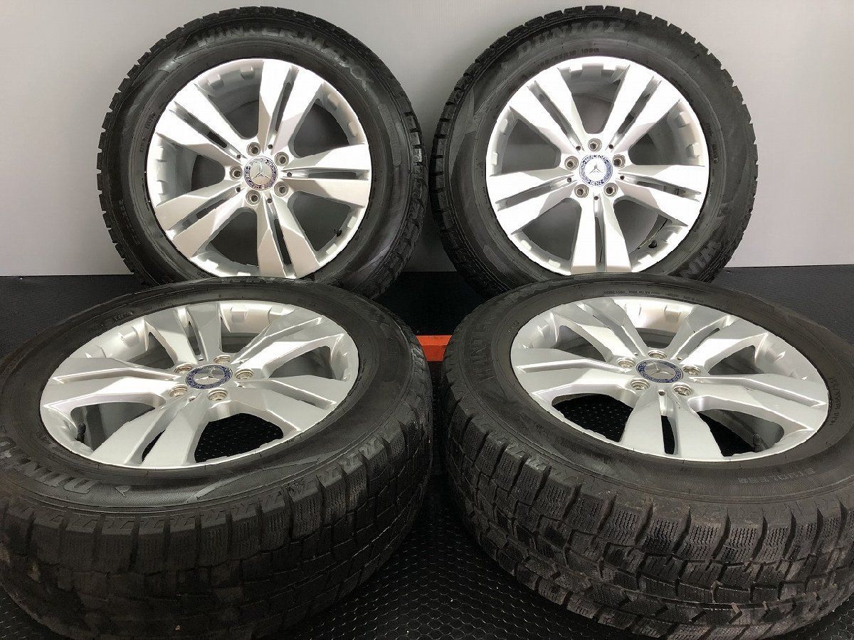 DL WM02 255 55R18 スタッドレス ベンツ センターキャップ 社外ホイール 18インチ 8J5HPCD112 60 20年製 バリ溝 ベンツ ML等 STA014