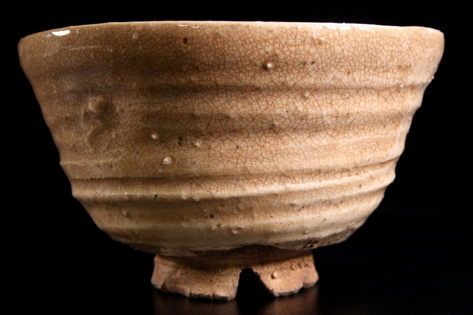 代十一代　坂　高麗左衛門　　② 十代坂高麗左衛門 萩茶碗 14.5cm 十一代坂高麗左衛門識箱 唐物