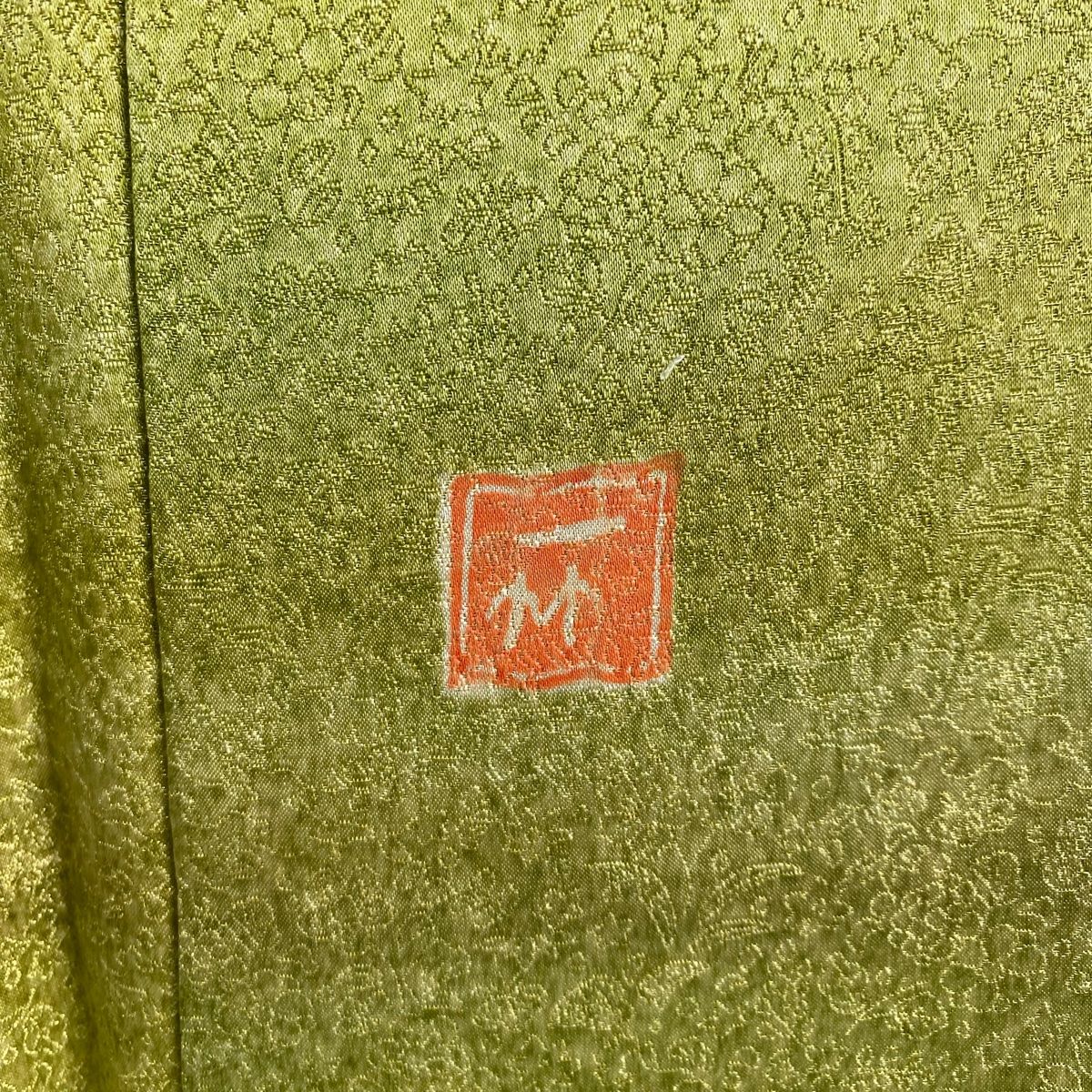 訪問着 身丈163.5cm 裄丈66.5cm M 袷 初代 久保田一竹 落款 流水 地紋  