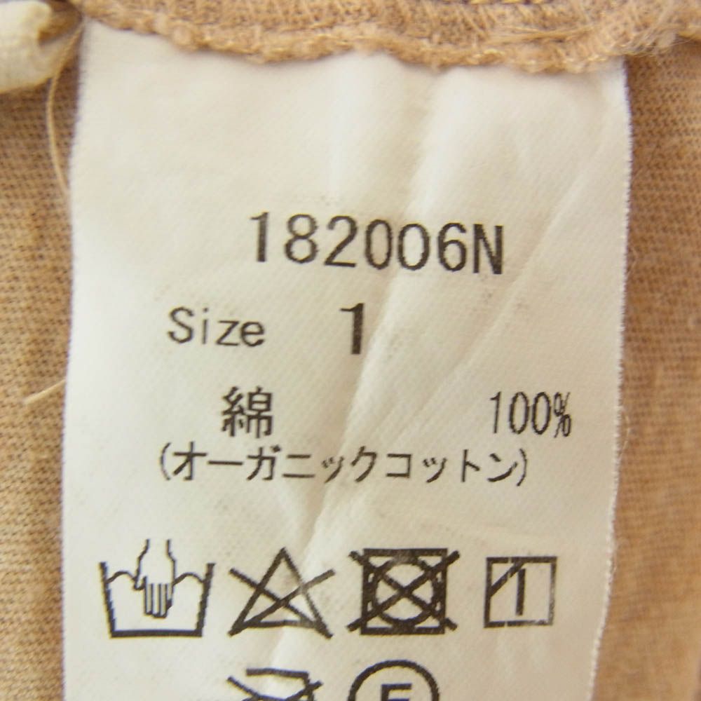 suzuki takayuki スズキタカユキ 182006N プリント 半袖 Tシャツ ベージュ系 1【中古】 suzuki takayuki - suzuki takayuki スズキタカユキ 182006N