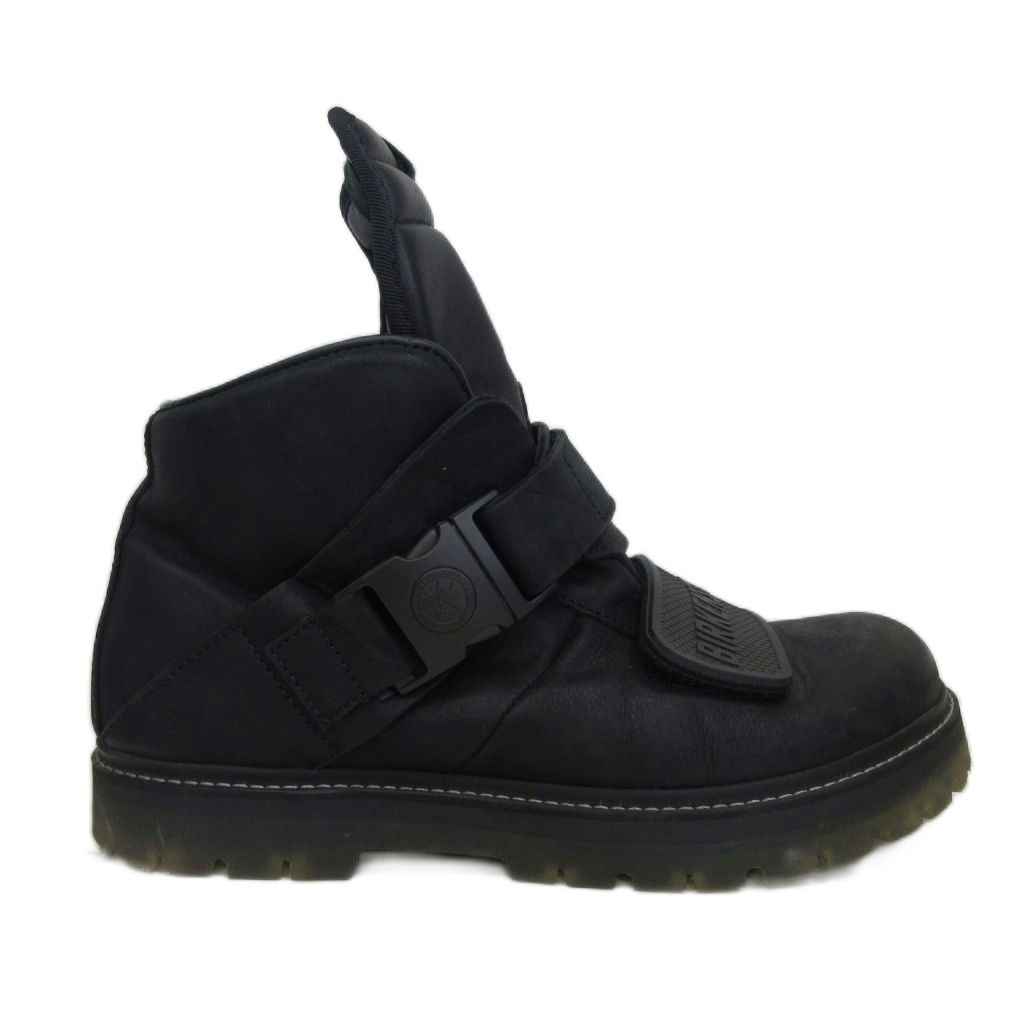 リックオウエンス Rick Owens × ビルケンシュトック BIRKENSTOCK HANCOCK ROTTERHIKER ハイカットスニーカー ブーツ レザー 121801 黒 ブラック 42 27.0