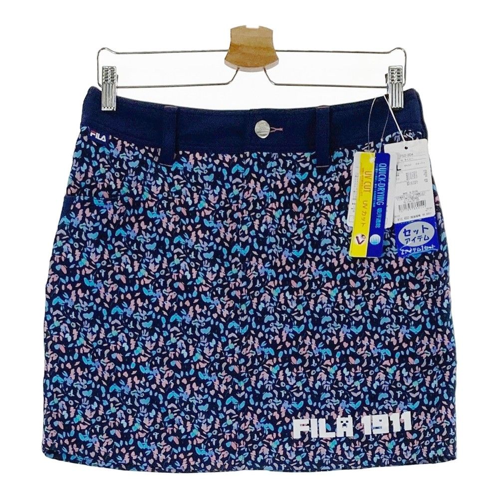 サイズ：L FILA GOLF フィラゴルフ  ストレッチスカート 総柄 ネイビー系 [240101403853]# ゴルフウェア レディース ストスト