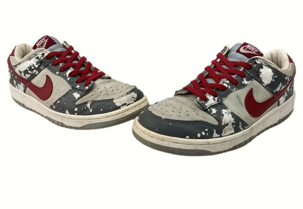 ナイキ NIKE 02年製 DUNK LOW PREMIUM SPLATTER ダンク ロー プレミアム スプラッター 灰色 305979-061  メンズ靴 スニーカー グレー 27.5cm 104-shoes273 - メルカリ