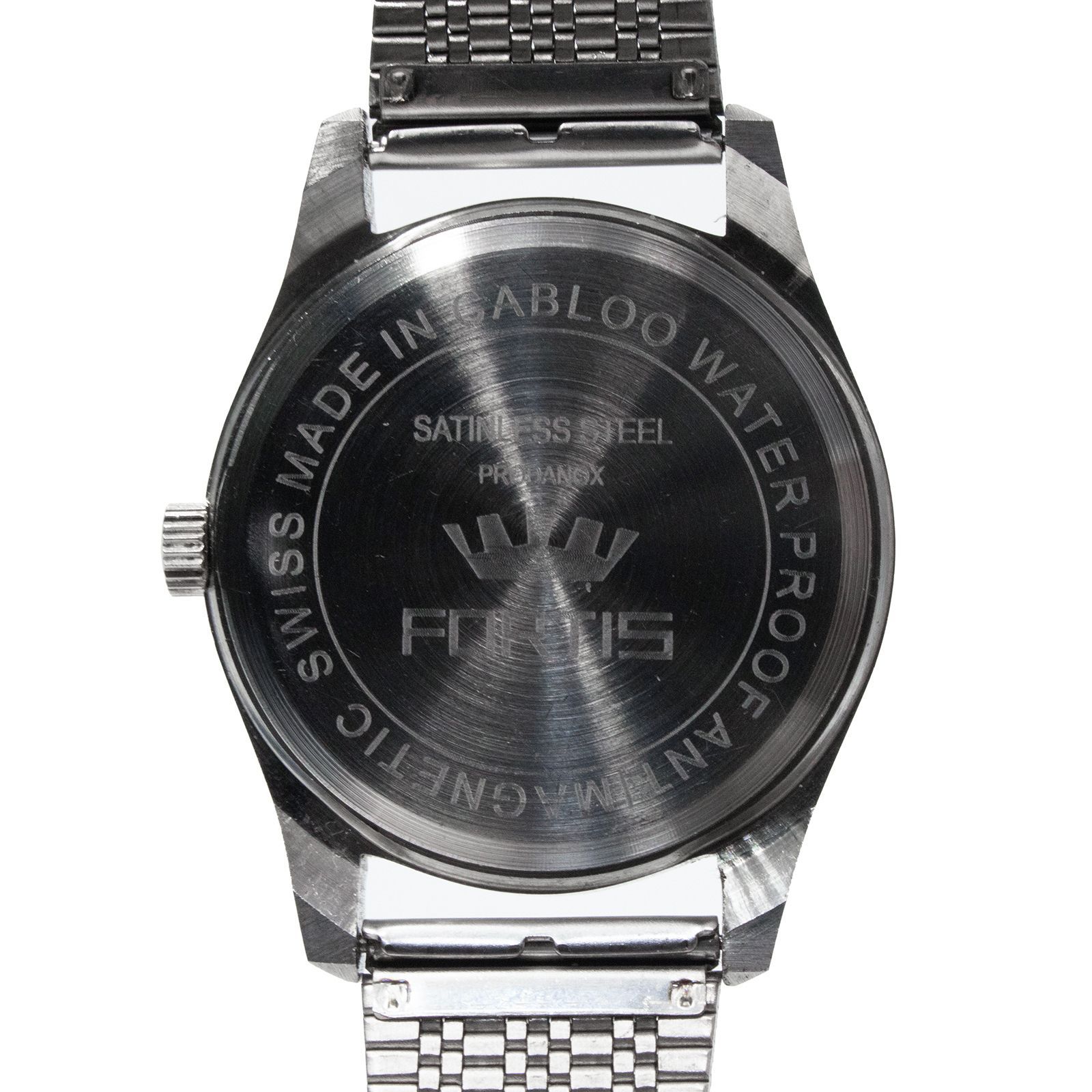 ヴィンテージ 腕時計 FORTIS 機械式 手巻き メンズ腕時計 ブラック