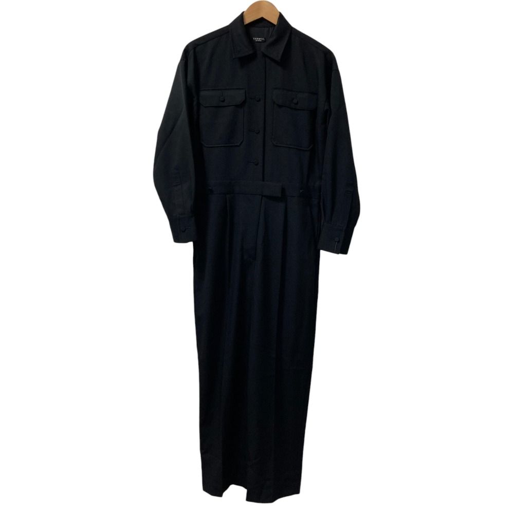 ♥ 24AW VERMEIL par iena ヴェルメイユパーイエナ MIKA NAGASAWA オールインワン ジャンプスーツ サイズ36 ブラック レディース 古着