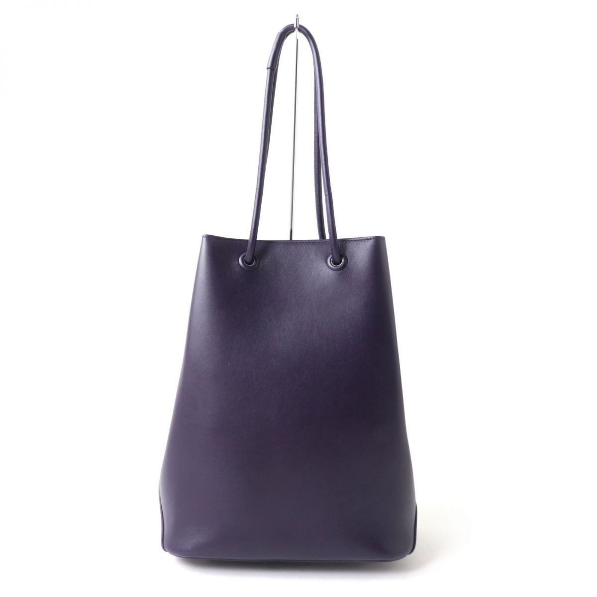 JIL SANDER J-SHOPPER パープル レザー トートバッグ
