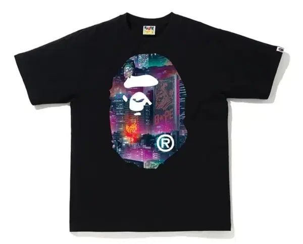 【雷市場（ポンジャン）商品韓国直送】L A BATHING APE(アベイシングエイプ) ネオン 東京 ビッグ ヘッド ティー