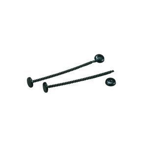 （まとめ）カール事務器 カールファスナー NO.17-K 黒 100個 【×3セ