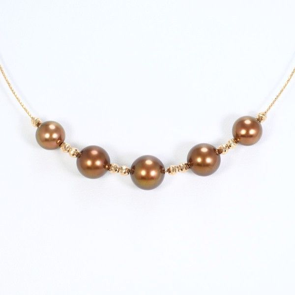 K18PG ネックレス Necklace 南洋真珠 総重量約7.9g 約46cm